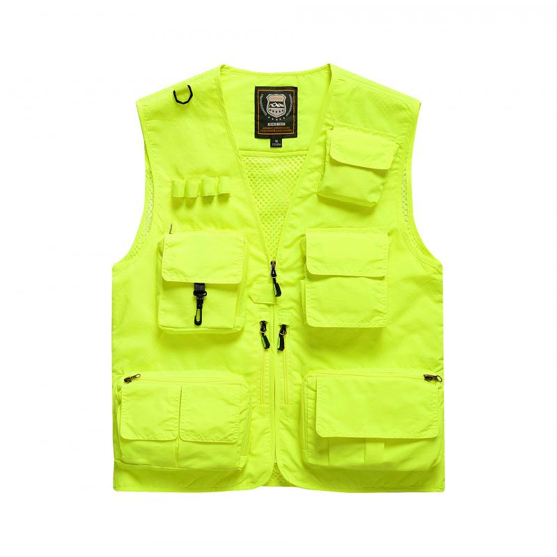 Customizable Multi-Pocket Photography Vest: Tactical Workwear for Directors, Reporters, and Media Professionals