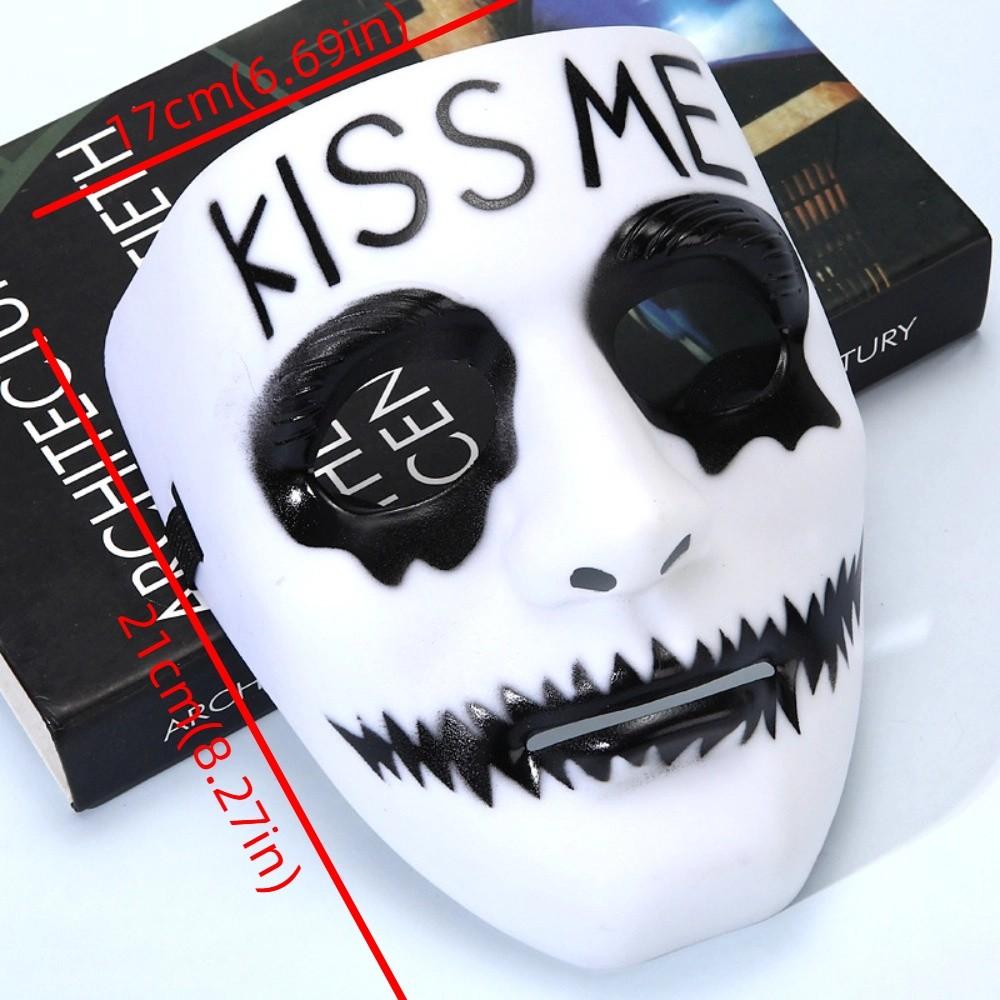 Full Face Hip Hop Mask Hand-painted Masquerade Mask Cyberpunk Street Dance Mask  Kids Adult