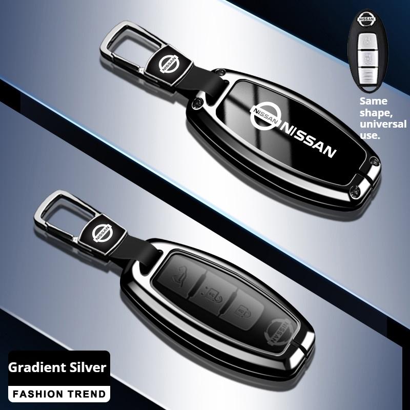 Zinklegering Leer Auto Sleutelhoesje Nissan Qashqai Juke X-Trail Patrol Note Leaf Altima Maxima Murano Tiida Teana Rogue Sentra
