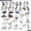 Realistic Arctic Animal Models: Polar Bear, Arctic Fox, Seal, Walrus, Whale