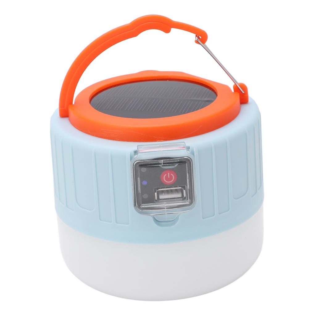 LED Camping Lantern Multifunction Solar Powered Outdoor Tent Lamp for Camping Night Market Stall Emergency