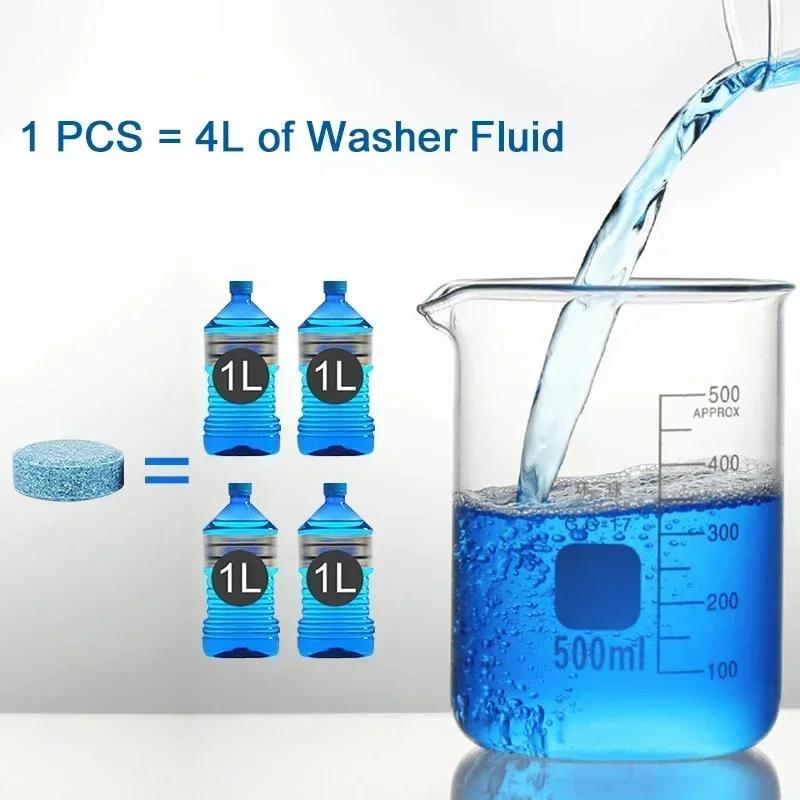 10/100pc Solid Cleaner Car Windscreen Cleaner Effervescent Tablet Auto Wiper Glass Solid Cleaning Concentrated Tablets Detergent