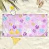 Pattern of paw prints of adorable animals polyester microfiber beach towel is highly absorbent, suitable swimming beach outings