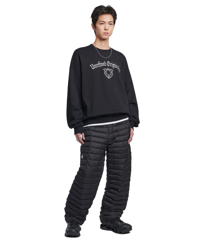 Nomaenyueol Crepe Duck Down Padded Pants - Black