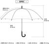 Long umbrella for women and 65cm rib dome manual durable fiberglass stylish black men, length, shape, large, lightweight, opening, frame, two-tone