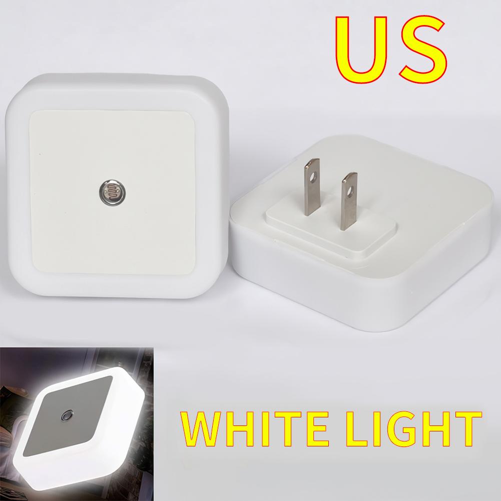 Mini Cute Wall Plug-in LED Night Light Auto Sensor Bedside Lamp For Bedroom Kid's Room Hallway Corridor Stairs EU/US 110V 220V
