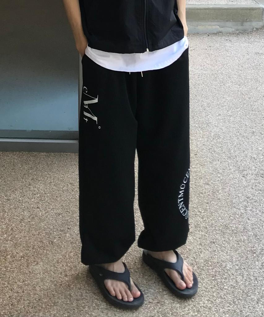 MUCENT Division Wide Sweat Jogger Pants Unisex (Grey, Black)
