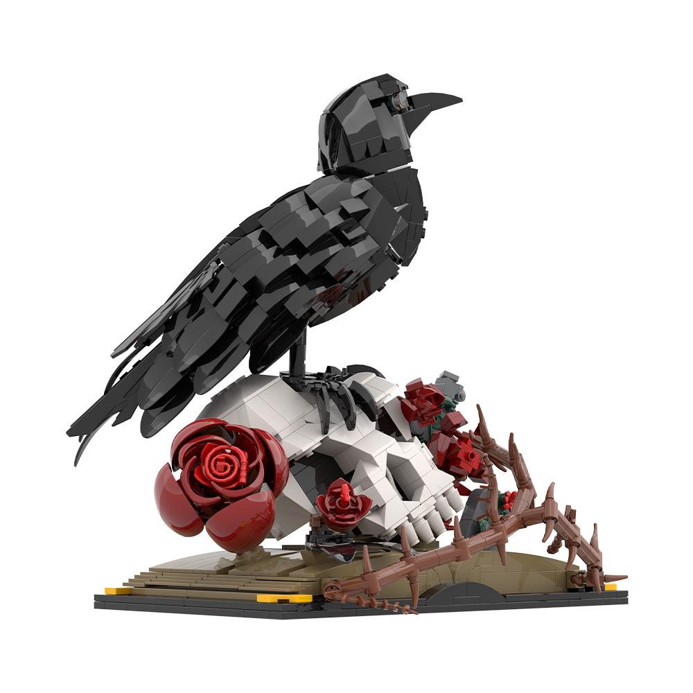 Gobricks MOC Raven Gotická květina Stavebnice