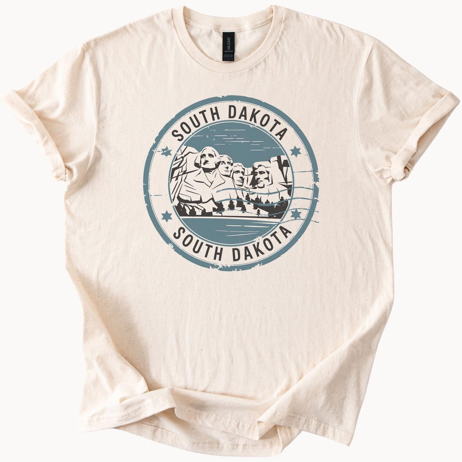 South Dakota Mount Rushmore Graphic T Shirt National Park Souvenir Tee Unique State Landmark Shirt Travel Gift for Nature Lovers 120
