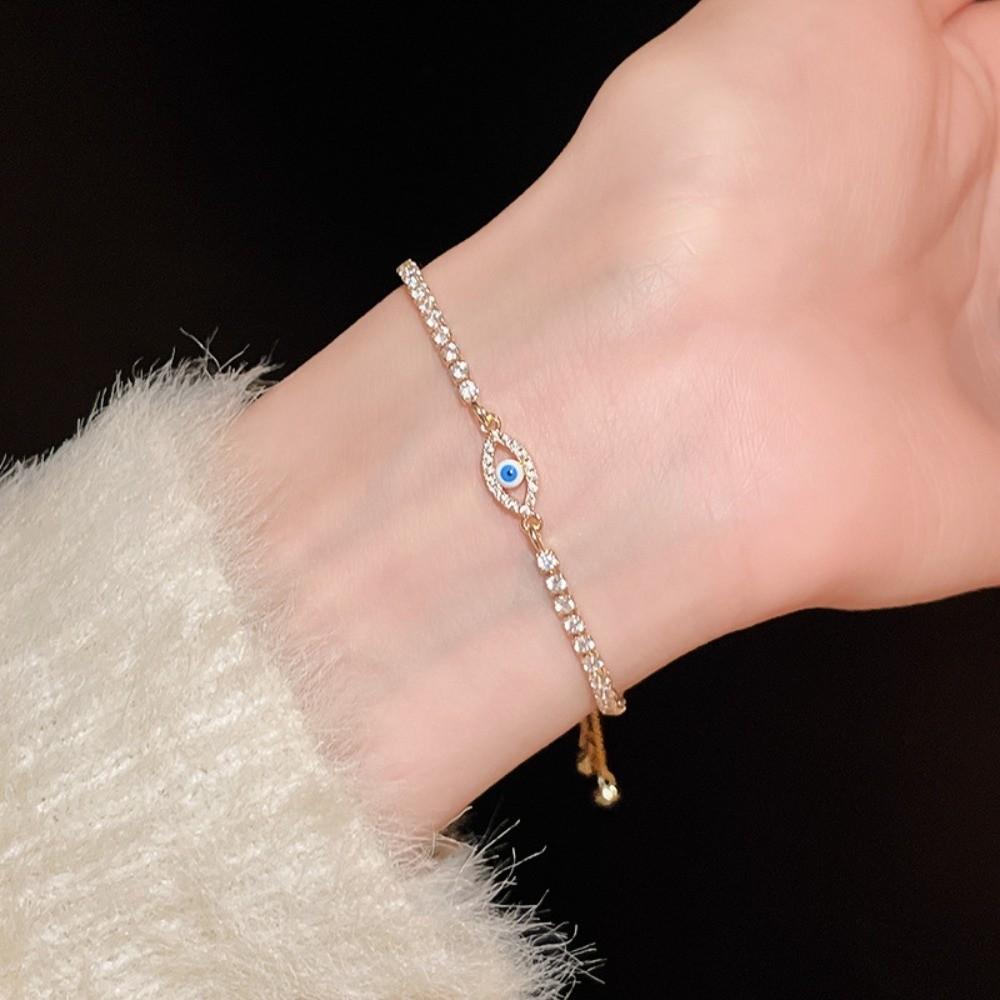 Devil's Eye Glaze Devil's Eye Bracelet Luxury Vintage Banquet Clothes Jewelry  Party Favors