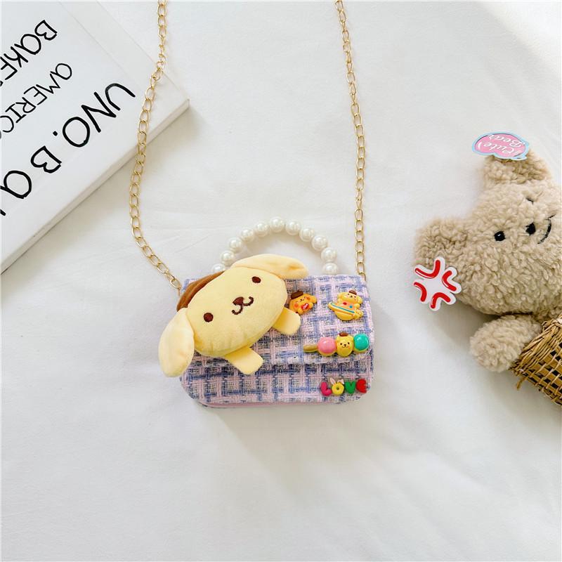 Pompompuricotton For Bag Girls With Chain Strap And Exquisite Bag Shoulder