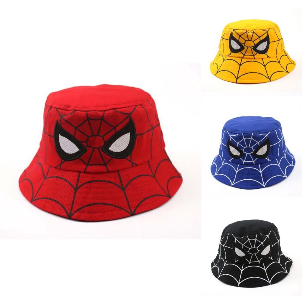 Spider-Man Fischerhut für Kinder, Baumwollmaterial, Perfekter Sommer-, Herbst-Winterhut