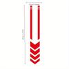 High-Visibility Reflective Arrow Motorcycle Fender Stickers Multi-Color Chevron Safety Decals for Electric Bikes, Durable Weather-Resistant