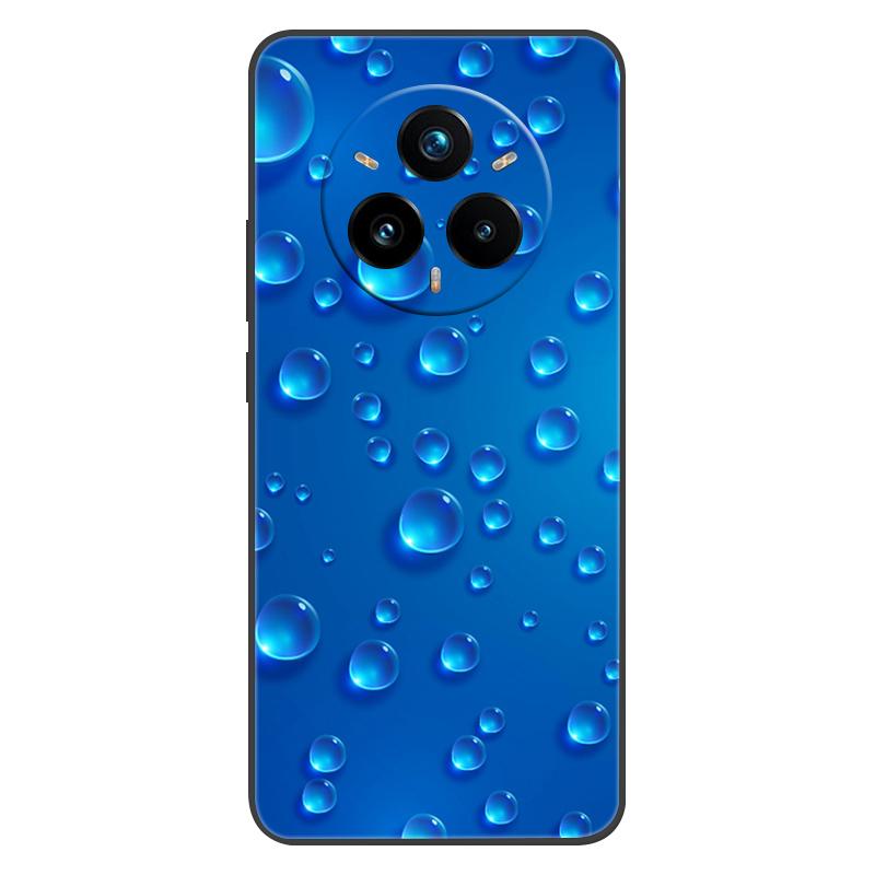 For Realme 14 Pro Plus Case Black Silicone TPU Soft Phone Cover for Realme 14 Pro Plus 14pro+ Protective Back Shells Shockproof