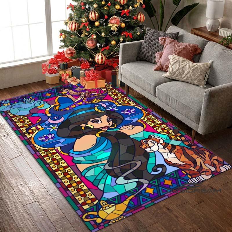 

(Aladdin) Cartoon Magic Carpet, suitable for living room and bedroom décor, stylish kitchen mat, coffee table mat, doormat, 60x90cm