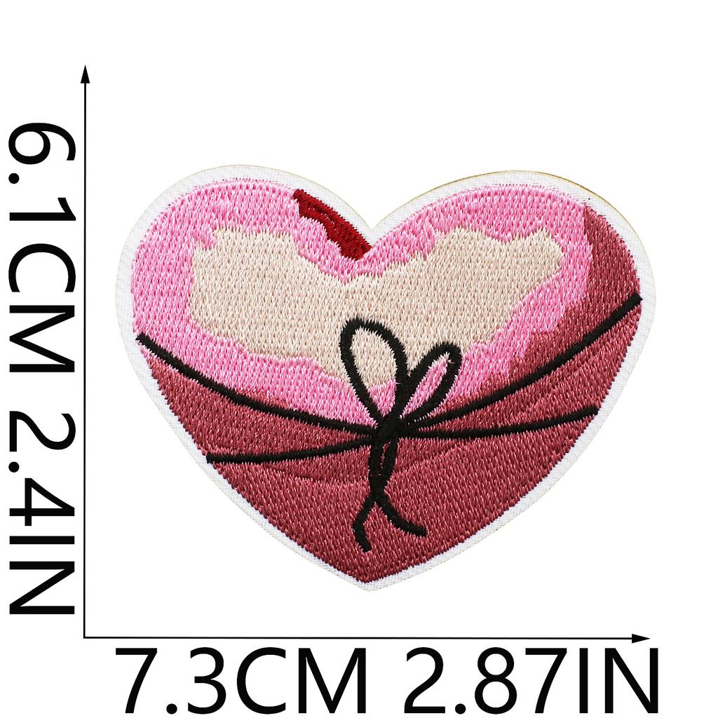 Dance Shoes Embroidery Cloth Sticker Butterfly Shell Patch Sticker Cherry Love Computer Embroidery Label Bag Decoration Chapter Boy