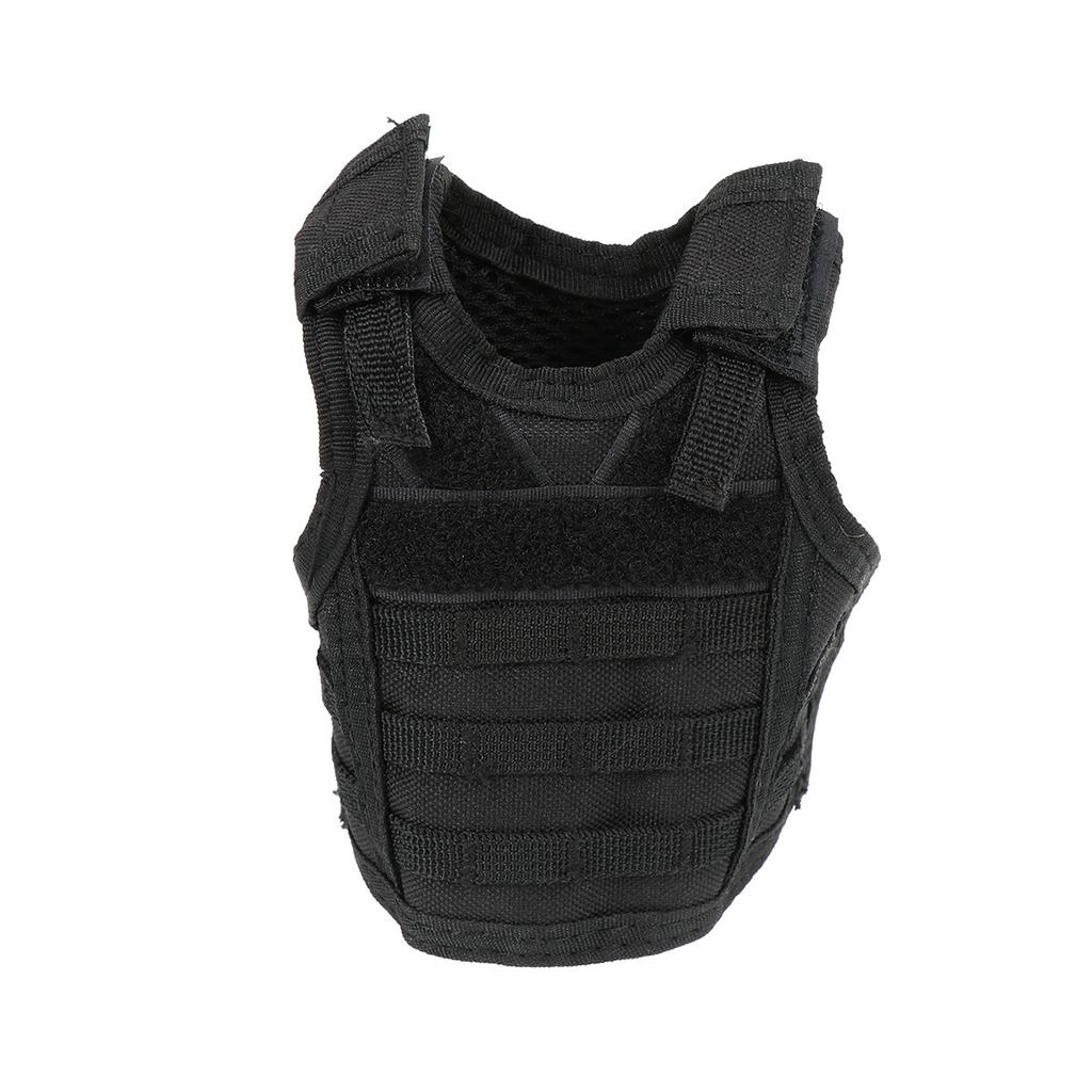 Bierflaschenhülle Militärstil Schwarz Verstellbares Gummiband Getränkekühlerhülle für Camping Picknick Bierflaschenhülle