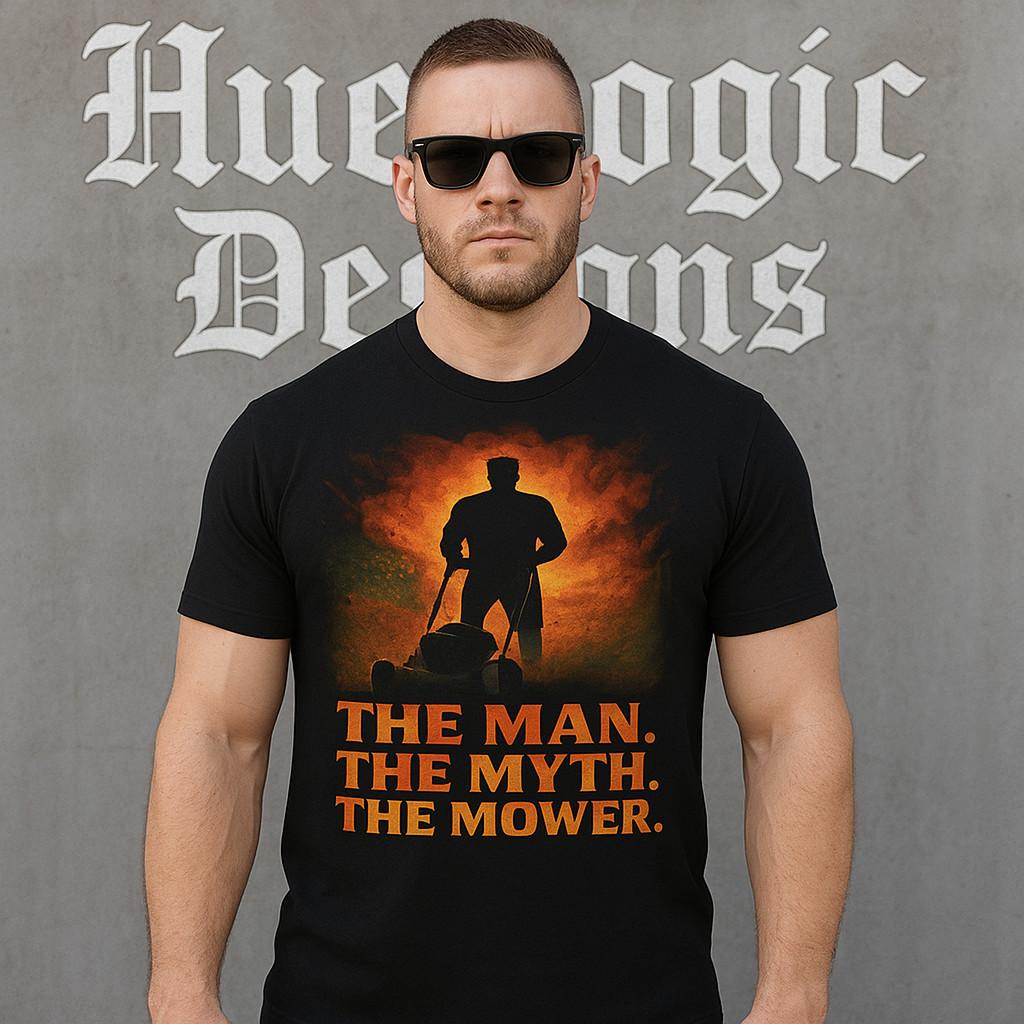 The Man. The Myth. The Mower. Funny Lawn Care Dad T-shirt – Fathers Day XL