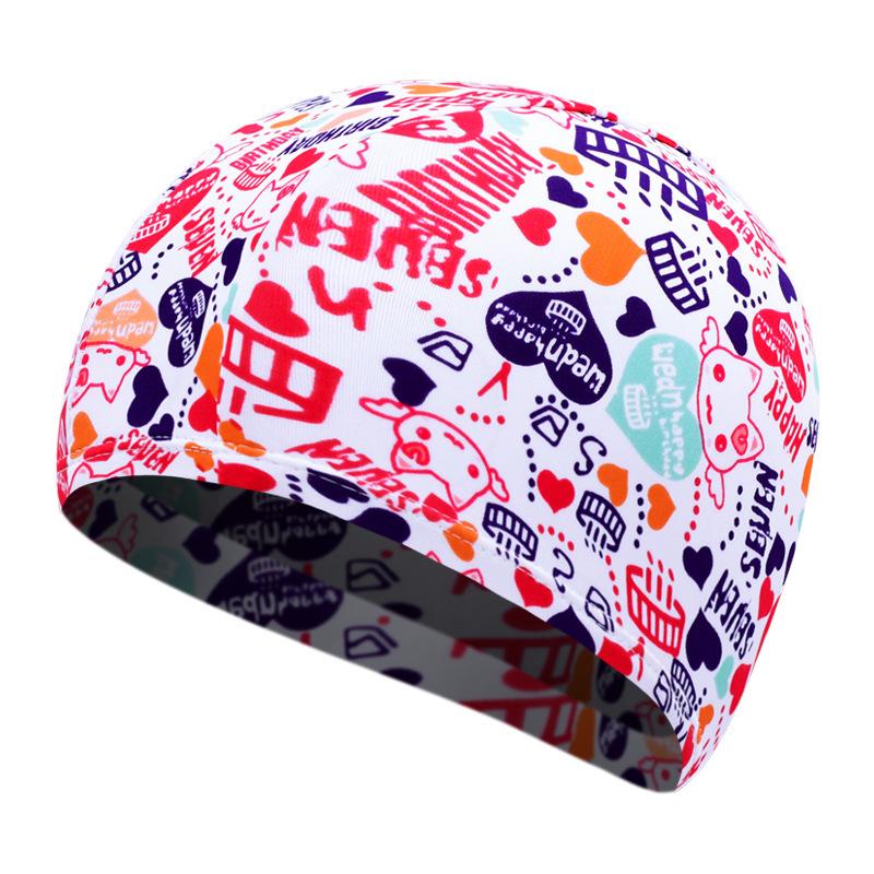 Youyou Kids' Waterproof Swim Cap with Ear Protection - Comfortable, Non-Tightening Design, Boys & Girls, Plus Size Fabric.