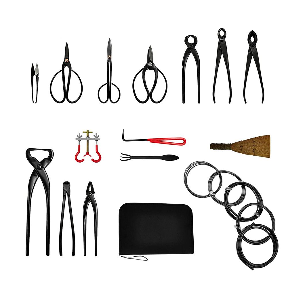 16 PCS Gardening Bonsai Pruning Tool Set Home Garden Outdoor Multifunctional Cutter Set Practical Hardware Tool Set