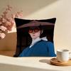 Hot BBlue Eye Samuraiful Cushion Cover Stylish Washable Pillow Cover Ideal for Couch Bedroom Car Decoration