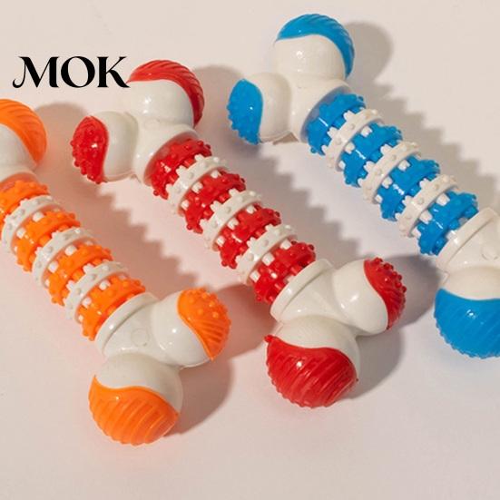 Dog Toys for Molar Chewing Indestructible Chew Interactive Puppy Teeth Bone Toy Cleaning Boredom Relief Soft Touch Gear Pet Aggressive Chewers