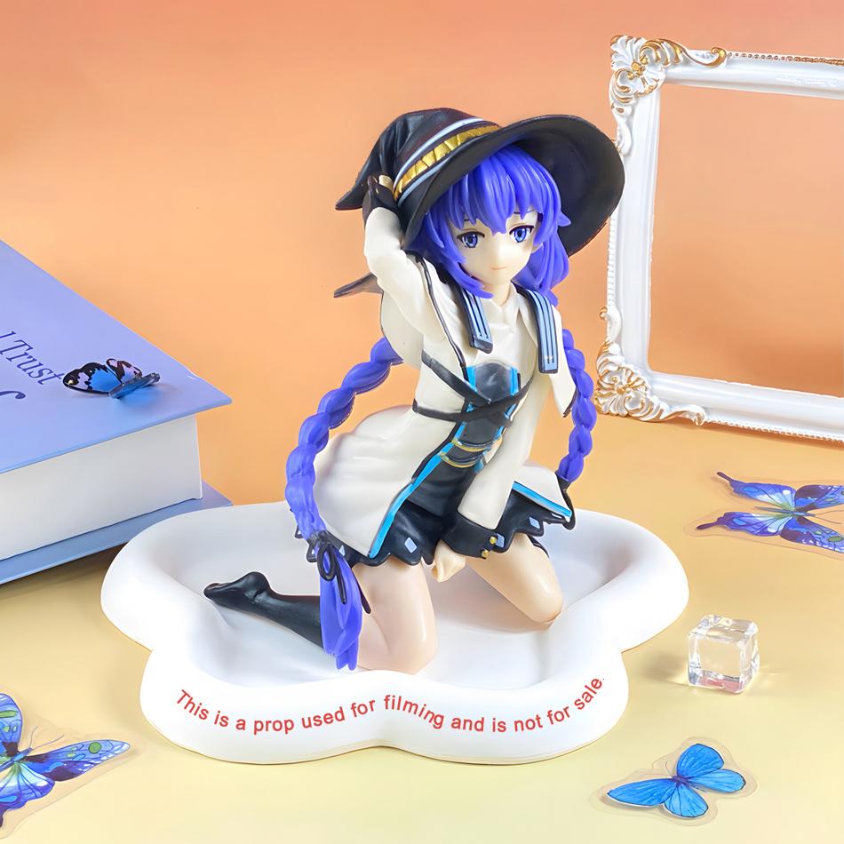 Four Magician Roxy Migurdiass Action Figure Mushoku Tensei Jobless Reincarnation Anime PVC figurines flower Articulated Poseable Detailed Movable