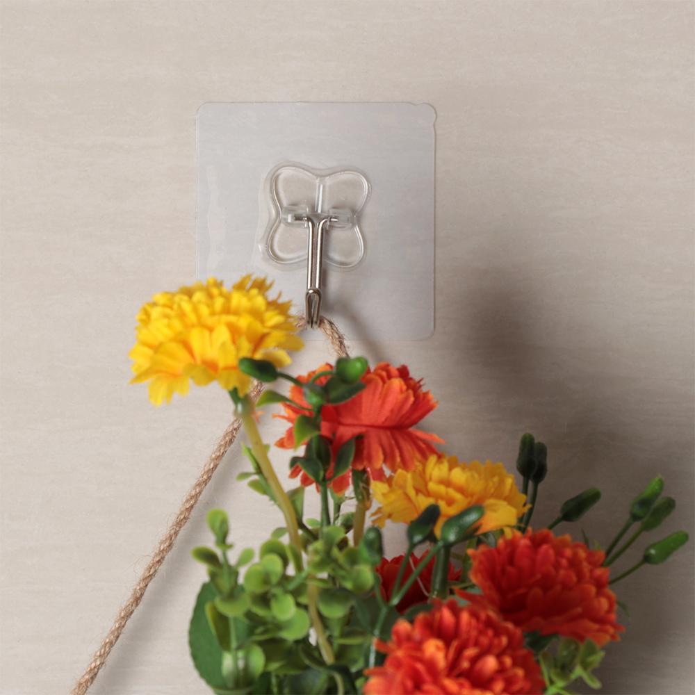 Home & Living Transparent Household Storage Hanger Wall Rack Traceless Hooks Seamless Adhesive Hook
