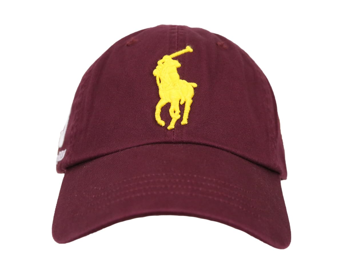 

Кепка POLO Ralph Lauren с вышивкой Big Pony и цифрами 01080164 Мужская Женская КРАСНАЯ/ЖЕЛТАЯ [Б/У]