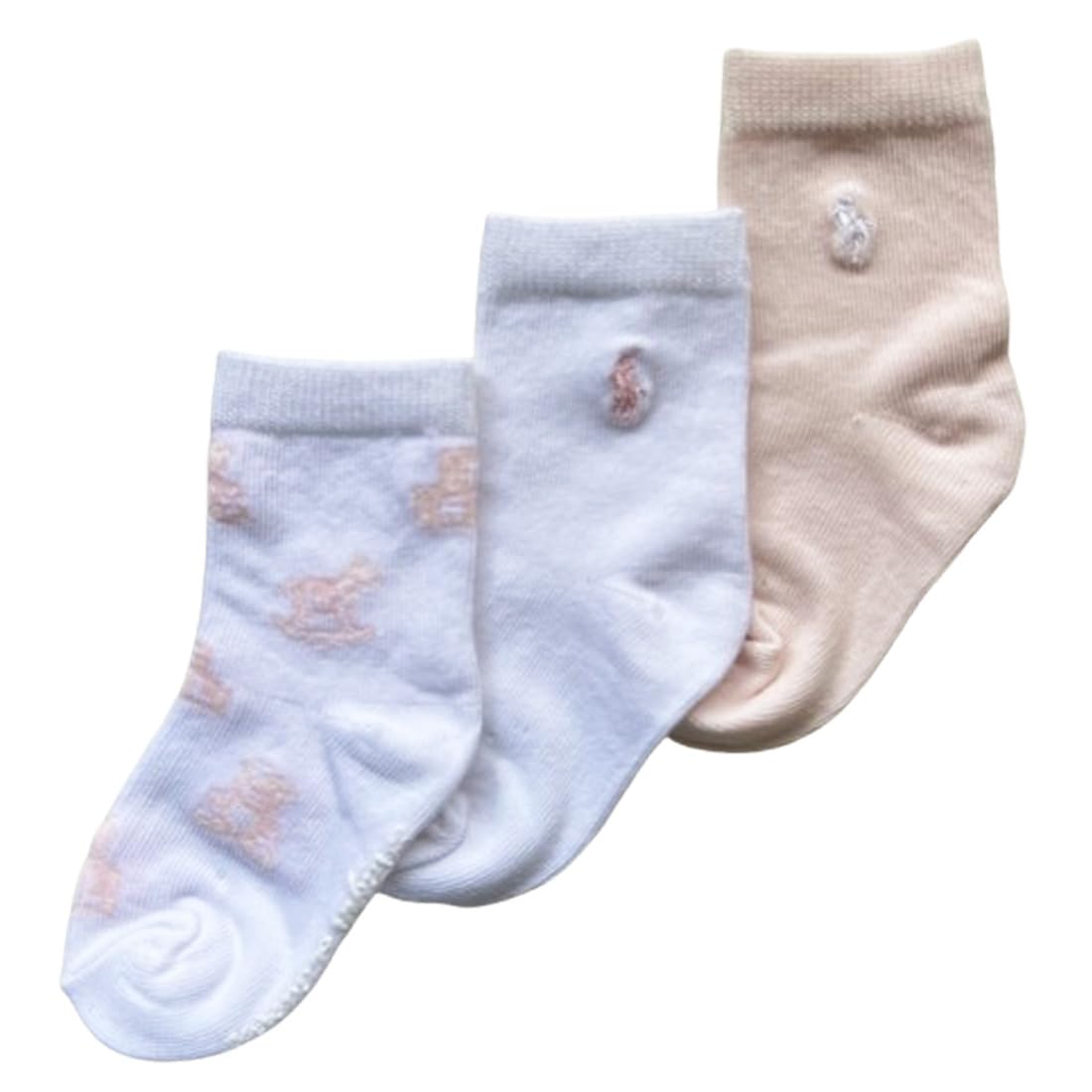 

Polo Ralph Lauren Детские носки Детский душ Подгузник Детский АССОРТИ Ассортимент, Набор из 3 пар, Подарок, Торт, Подарок для мальчика/девочки, G41347IPKE/LPKE 0-6 мес. [Б/у]