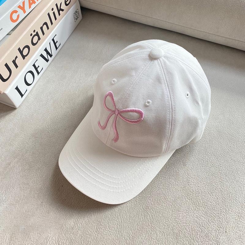 Letter B Women Baseball Cap Solid Color  Adjustable Girl Sun Hat Casual Summer Cotton Duck Tongue Caps