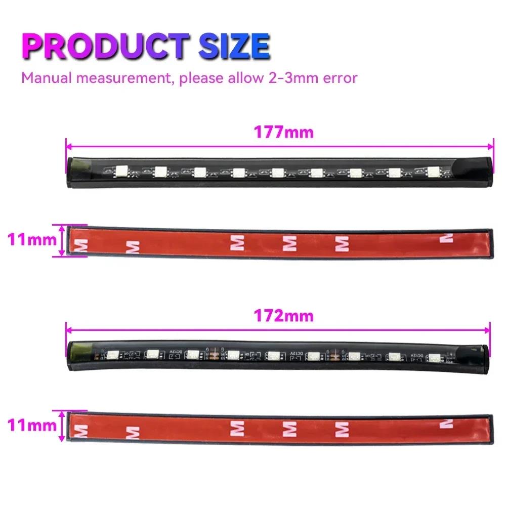Neon LED RGB Car Underglow Bottom Light Remote/APP Control Flexible Waterproof LED Strip Car Underbody Light Decorative Lamp Neon Lights 4