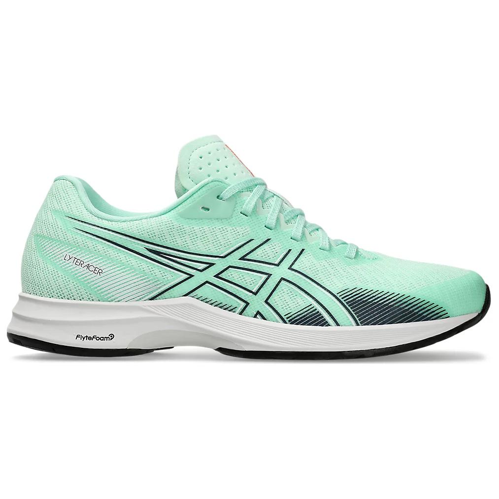 Asics Lyteracer 5 Comfortable Sports Low-Top Running Shoes Women sneaker White Green 1012B701-300