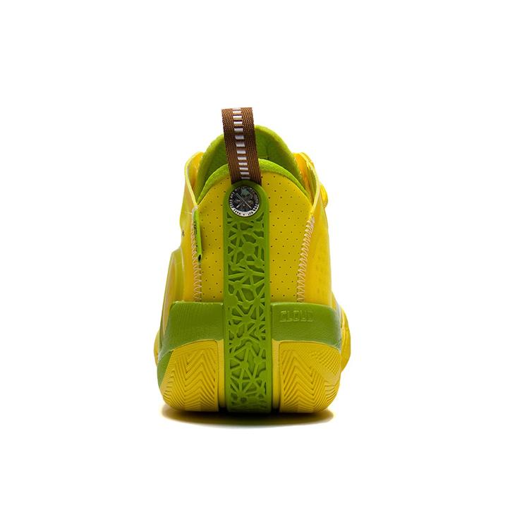 Li Ning Shadow 3 Cushioning Slip Resistant Abrasion Resistant Low Top Basketball Shoes Men's Kiwi Yellow Summer ABPS041-2