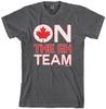 Threadrock Men's On The Eh Team T Shirt Funny Canada Canadian Flag