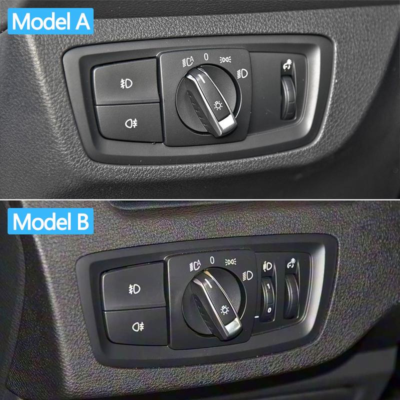 Car Front HeadLamp Rotary Foglight Button Headlight Switch Cover Panel For BMW 1 2 Series F20 F21 F22 F23 X1 F48 F49 X2 F39