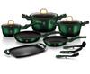 TITANIUM POTS BERLINGER HAUS 12 pcs. BH-6066 EMERALD