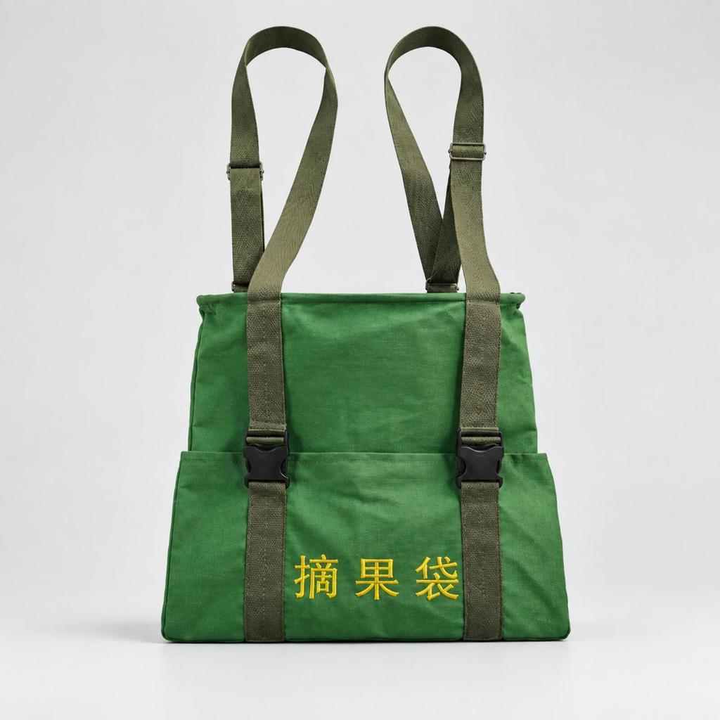 Borsa da Raccolta Indossabile con Spallacci Versatile per la Raccolta in Frutteto
