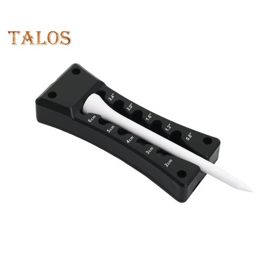 

Регулятор высоты клюшки для гольфа с инструментом для ремонта ямок для гольфа и держателем клюшки 3-в-1 Измерительный инструмент для регулировки высоты чёрный