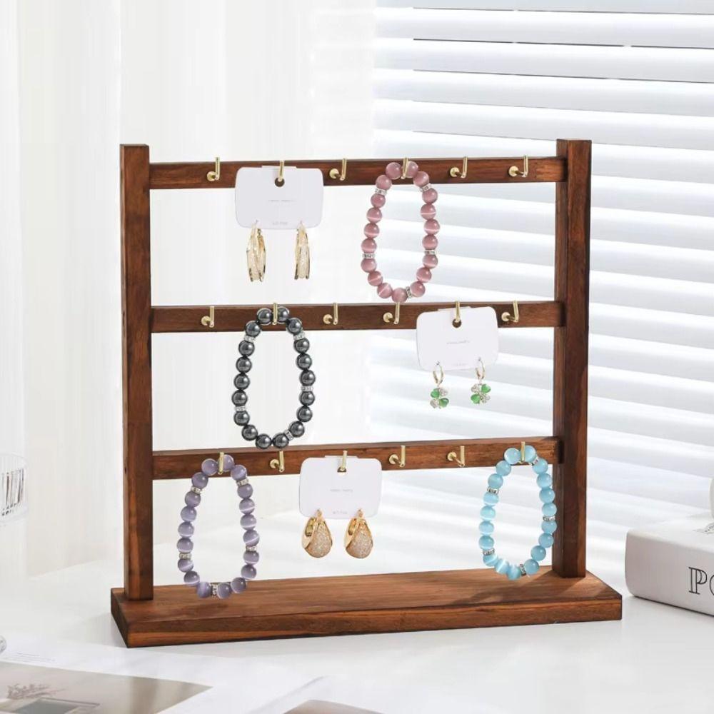 Stylish Jewelry Storage Rack with Hook Bracelet Necklace Organizer Earrings Organization