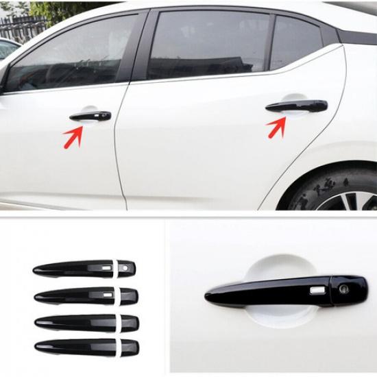 Fits For Nissan Altima 2019 2020 2021 2022 Bright black Door Handles Cover Trim