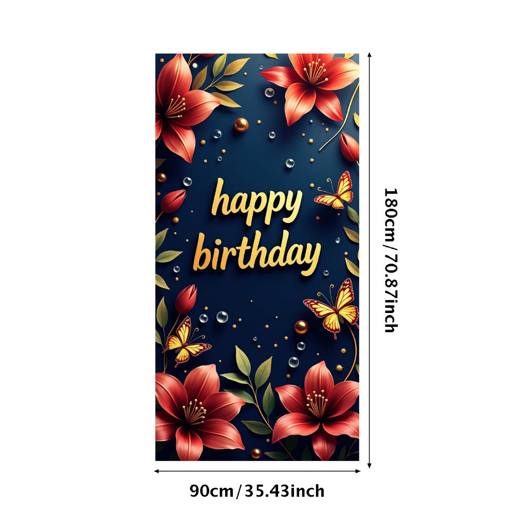 Printable Birthday Banner Birthday Supplies Party Backdrop For Home Decor Baby Shower Girl's Birthday
