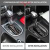 Auto-Gangschaltungs-Dekorationsabdeckung ABS-Chrom-Aufkleber für Ford Mustang 2015 2016 2017 2018 2019-2023 AT LHD Innenzubehör