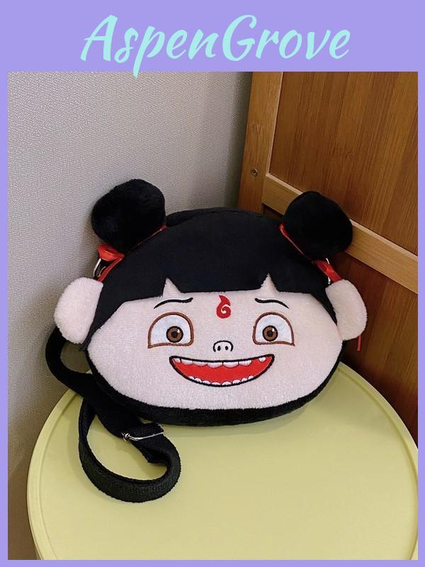 Nezha Cartoon Plush Kid Toy Soft Stuffed Cushion For Bedtime Comfort