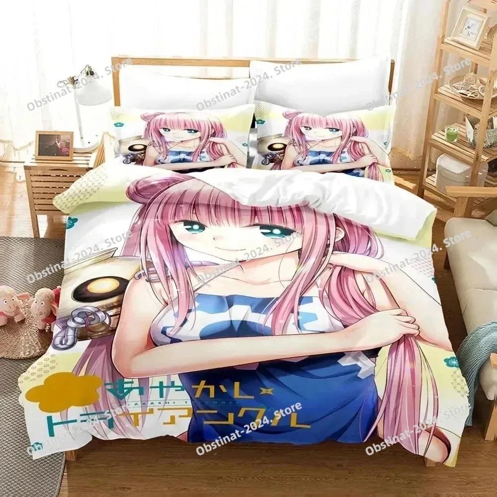 3D Anime Ayakashi Triangle Bedding Set Printed Bed Set With Pillowcase Bed Duvet Cover Soft Single Double Queen Super King Size