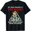 Funny Billiards Pool Design For Men Women Pool Player Sports T-Shirt(1)