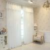 Modern Minimalist Double Layer Thickened Blackout Curtains with Butterfly Knot Decoration for Bedroom and Living Room