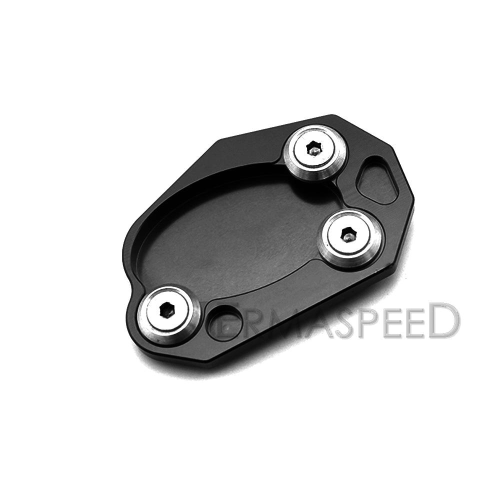 For Z1000 Z1000SX Versys 650 ER6N/F Ninja 1000 Motorcycle Kickstand Side Stand Foot Support Extension Pad CNC Aluminum