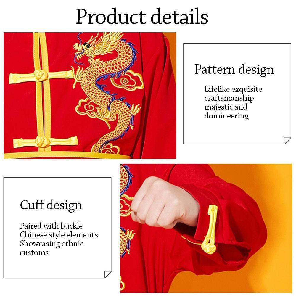 Chinese Traditional Wushu Costume with Belt Wushu Performance Kungfu Uniform Long Sleeves Traditional Perform Outfits