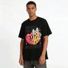 Cute Pizza Heart Graphic Casual Top For Valentine's Day Pure Cotton T-shirt